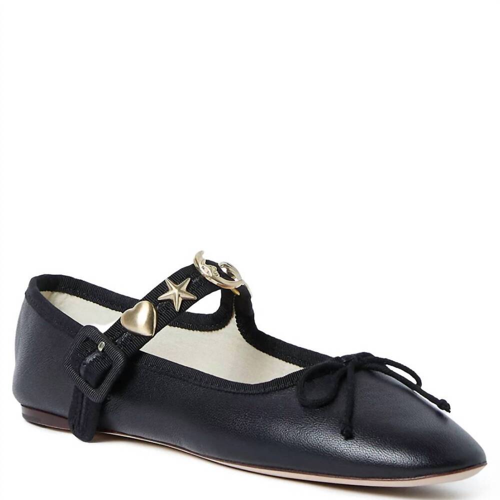 NEW LOEFFLER RANDALL women's chiara leather shoe in black - Picture 3 of 7
